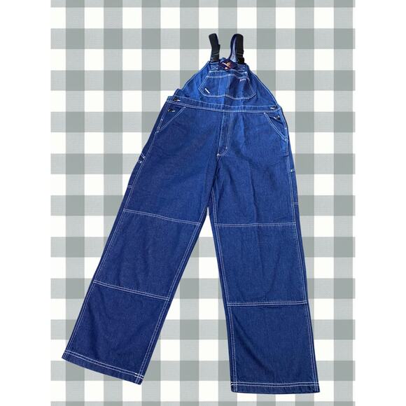 Lapco Mens 2XL Fire-Resistant ATPV 18 Protect 450 Denim B13FRDN Bib-Overalls - Picture 12 of 12